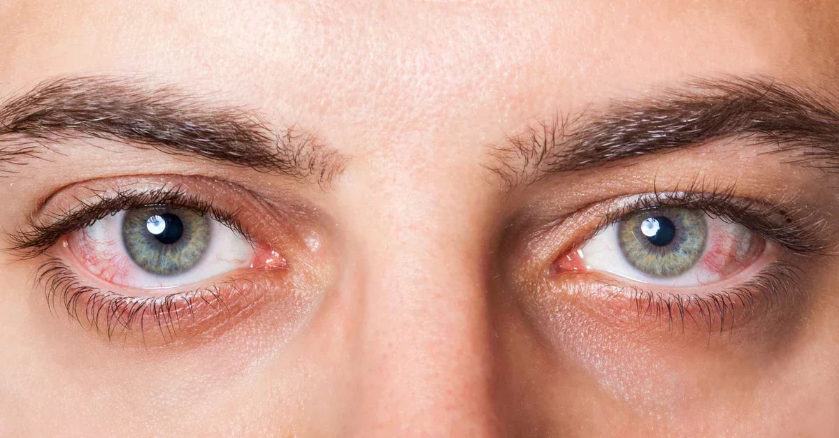 male eyes close up
