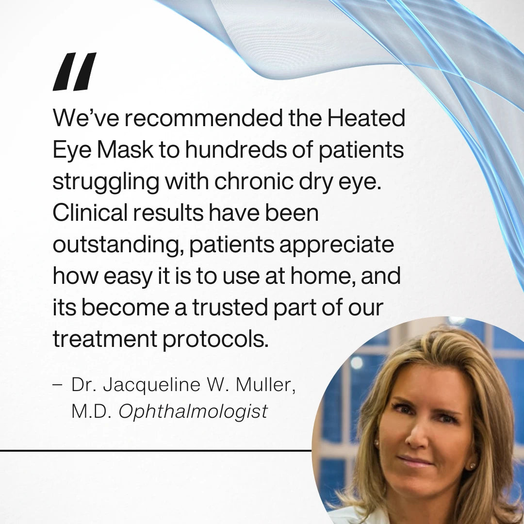 positive quote by female eye doctor on grey background
